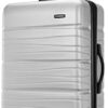 Samsonite Evolve SE Hardside Expandable Luggage with Double Wheels, Arctic Silver, Medium Spinner