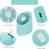 Aluan Handheld Mini Fan Powerful Small Personal Portable Speed Adjustable USB Rechargeable Eyelash Fan for Kids Girls Boys Woman Man Home Office Outdoor Travel - Image 7