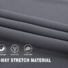 Rdruko Men's Casual Pants Lightweight Breathable Quick Dry Hiking Running Outdoor Sports Pants - Image 4