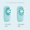 Aluan Handheld Mini Fan Powerful Small Personal Portable Speed Adjustable USB Rechargeable Eyelash Fan for Kids Girls Boys Woman Man Home Office Outdoor Travel - Image 3