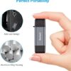 SD Card Reader, Beikell Dual Connector USB 3.0/USB C Memory Card Reader Adapter - Supports SD/Micro SD/SDXC/SDHC/MMC/RS-MMC/UHS-I, Compatible with MacBook Pro, MacBook Air, iPad Pro, Galaxy S21 etc. - Image 4