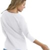 Hanes Women's Raglan Sleeve Tee, Women’s Stretch Cotton Tee, Women’s Crewneck Tee - Image 2