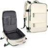 coowoz Large Travel Backpack For Women Men,Carry On Backpack,Hiking Backpack Waterproof Outdoor Sports Rucksack Casual Daypack travel essentials（White Green）