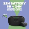 JBL Vibe Buds True Wireless Headphones - Black, Small - Image 6