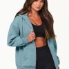 ANRABESS Women's Oversized Zip Up Hoodies Sweatshirts Y2K Clothes Teen Girl Fall Casual Drawstring Jackets with Pockets - Image 4