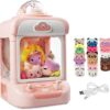 Claw Machine for Kids,Mini Vending Machines Candy Grabber Prize Dispenser Toys for Girls, Boys Electronic Arcade Claw Game Machine for Party Birthday Easter Gifts with Lights Sound&20 Mini Plush Toys
