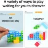 ALKISTA 48 Pcs Tetra Tower Balance Stacking Blocks Game, Board Games for 2 Players+ Family Games, Parties, Travel, Kids & Adults Team Building Blocks Toy - Image 5