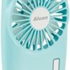 Aluan Handheld Mini Fan Powerful Small Personal Portable Speed Adjustable USB Rechargeable Eyelash Fan for Kids Girls Boys Woman Man Home Office Outdoor Travel