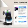 3 in 1 Charging Station for iPhone, Wireless Charger for iPhone 14 13 12 11 X Pro Max & Apple Watch - Charging Stand Dock for AirPods - Image 5