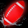 Glow in The Dark Football, 9.25 Inches Light up Waterproof Football, Swimming Pool Diving Toys for Under Water Game, Outdoor Footballs for Beach Games and Water Sports Pool Part (Red)