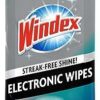 Windex Electronics Wipes, Pre-Moistened, Provides Streak-Free Shine, 25 Count