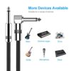 New bee Guitar Cable 10ft Electric Instrument Bass AMP Cord for Electric Mandolin, Pro Audio (Right Angle to Straight, Black) - Image 3