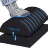 BlissTrends Foot Rest for Under Desk at Work-Versatile Foot Stool with Washable Cover-Comfortable Footrest with 2 Adjustable Heights for Car,Home and Office to Relieve Back,Lumbar,Knee Pain-Black