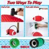 Glow in The Dark Football, 9.25 Inches Light up Waterproof Football, Swimming Pool Diving Toys for Under Water Game, Outdoor Footballs for Beach Games and Water Sports Pool Part (Red) - Image 6