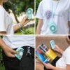 Aluan Handheld Mini Fan Powerful Small Personal Portable Speed Adjustable USB Rechargeable Eyelash Fan for Kids Girls Boys Woman Man Home Office Outdoor Travel - Image 6