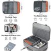 Carry on Backpack, Extra Large 40L Flight Approved Travel Backpack for Men & Women,Expandable Large Suitcase Backpacks With 4 Packing Cubes,Water Resistant Luggage Daypack Business Weekender Bag,Grey - Image 3