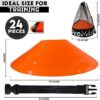 Soccer Cones for Training - with Mesh Bag & Strap - Flexible & Heavy Duty - Best for Football, Basketball & Running Drills - Premium Quality Soccer Training Cones Sports (Avalaible in 24 & 50 PCs) - Image 2