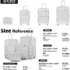Coolife Luggage Suitcase expandable (only 28”) ABS+PC Spinner suitcase with TSA Lock carry on 20 in 24in 28in - Image 7