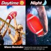 Glow in The Dark Football, 9.25 Inches Light up Waterproof Football, Swimming Pool Diving Toys for Under Water Game, Outdoor Footballs for Beach Games and Water Sports Pool Part (Red) - Image 4