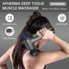 APHERMA Massage Gun, Muscle Massage Gun for Athletes Handheld Deep Tissue Massager Tool 30 Speed Levels 10 Heads, Mothers Day Gifts from Daughter/Son - Image 6