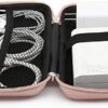 iMangoo Shockproof Carrying Case Hard Protective EVA Case Impact Resistant Travel 12000mAh Bank Pouch Bag USB Cable Organizer Earbuds Pocket Accessory Smooth Coating Zipper Wallet Rose Gold - Image 5