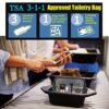 MODENGKONGJIAN TSA Approved Toiletry Bag, 3 Pcs Clear Toiletries Bags Quart Size Travel Makeup Cosmetic Bag for Women Men, Carry on Airport Airline Compliant Bag (Multicolor) - Image 2