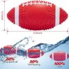 Glow in The Dark Football, 9.25 Inches Light up Waterproof Football, Swimming Pool Diving Toys for Under Water Game, Outdoor Footballs for Beach Games and Water Sports Pool Part (Red) - Image 3
