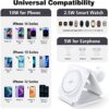 Charging Station for Apple Multiple Devices - 3 in 1 Foldable Magnetic Wireless Charger Dock - Travel Charging Pad for iPhone 14 13 12 Pro Max Plus Watch & Airpods - Image 5