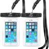 AiRunTech Waterproof Case, Waterproof Cell Phone Dry Bag Compatible for iPhone 14/13/12/12 Pro Max/11/11 Pro/SE/Xs Max/XR/8P/7 Galaxy up to 7.0", Phone Pouch for Beach Kayaking Travel (2 Pack)