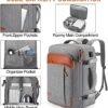 Carry on Backpack, Extra Large 40L Flight Approved Travel Backpack for Men & Women,Expandable Large Suitcase Backpacks With 4 Packing Cubes,Water Resistant Luggage Daypack Business Weekender Bag,Grey - Image 5