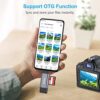 SD Card Reader, Beikell Dual Connector USB 3.0/USB C Memory Card Reader Adapter - Supports SD/Micro SD/SDXC/SDHC/MMC/RS-MMC/UHS-I, Compatible with MacBook Pro, MacBook Air, iPad Pro, Galaxy S21 etc. - Image 7