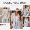 Dokotoo Womens 2023 Fashion Spring Lapel Collar Buttons Blazer Jackets for Women Business Casual - Image 5