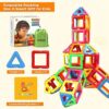 Coodoo Upgraded Magnetic Blocks Tough Tiles STEM Toys for 3+ Year Old Boys and Girls Learning by Playing Games for Toddlers Kids, Compatible with Major Brands Building Blocks - Starter Set - Image 7