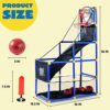 JOYIN Arcade Basketball Game Set with 4 Balls and Hoop for Kids Indoor Outdoor Sport Play - Easy Set Up - Air Pump Included - Ideal for Competition - Image 7