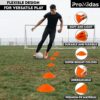 Soccer Cones for Training - with Mesh Bag & Strap - Flexible & Heavy Duty - Best for Football, Basketball & Running Drills - Premium Quality Soccer Training Cones Sports (Avalaible in 24 & 50 PCs) - Image 3