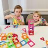 Coodoo Upgraded Magnetic Blocks Tough Tiles STEM Toys for 3+ Year Old Boys and Girls Learning by Playing Games for Toddlers Kids, Compatible with Major Brands Building Blocks - Starter Set - Image 3