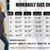 Ninedaily Women's Tunic Summer Short Sleeve Top Loose V Neck Dressy Shirt Blouse - Image 5