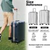 Coolife Luggage Aluminium Frame Suitcase TSA Lock 100% PC 20in 24in 28in (Blue, L(28in)) - Image 7
