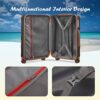 imiomo Carry on Luggage, 20 IN Carry-on Suitcase with Spinner Wheels, Hardside 3PCS Set Lightweight Rolling Travel Luggage with TSA Lock(20"/Black) - Image 5