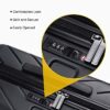 BAGSMART Carry On Luggage Airline Approved, 1OO% PC Lightweight Carry On Hardside Suitcase, 20 Inch Hard Shell Luggage with Spinner Wheels, Waterproof Rolling Suitcase for Men and Women, Black - Image 7