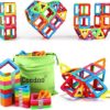 Coodoo Upgraded Magnetic Blocks Tough Tiles STEM Toys for 3+ Year Old Boys and Girls Learning by Playing Games for Toddlers Kids, Compatible with Major Brands Building Blocks - Starter Set