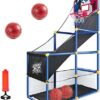 JOYIN Arcade Basketball Game Set with 4 Balls and Hoop for Kids Indoor Outdoor Sport Play - Easy Set Up - Air Pump Included - Ideal for Competition