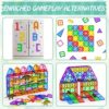 Magnetic Tiles Kids Games Toys for 3+ Year Old Boy and Girl Birthday Gifts, Magnet Blocks Building STEM Preschool Sensory Learning Montessori Autism Toys for Toddlers Kids Ages 3-5, 5-7, 4-8, 8-12 - Image 5