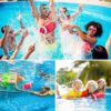 Glow in The Dark Football, 9.25 Inches Light up Waterproof Football, Swimming Pool Diving Toys for Under Water Game, Outdoor Footballs for Beach Games and Water Sports Pool Part (Red) - Image 5
