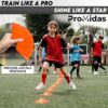 Soccer Cones for Training - with Mesh Bag & Strap - Flexible & Heavy Duty - Best for Football, Basketball & Running Drills - Premium Quality Soccer Training Cones Sports (Avalaible in 24 & 50 PCs) - Image 6